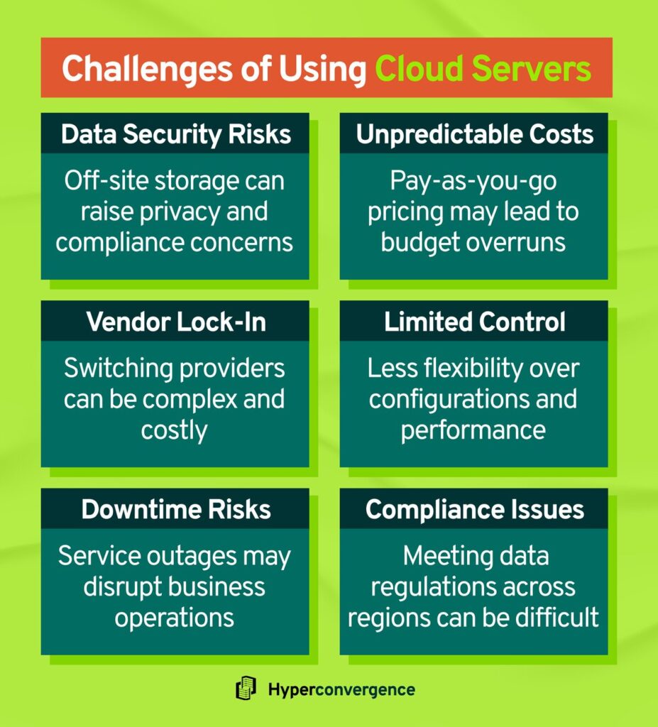 Challenges of Using Cloud Servers