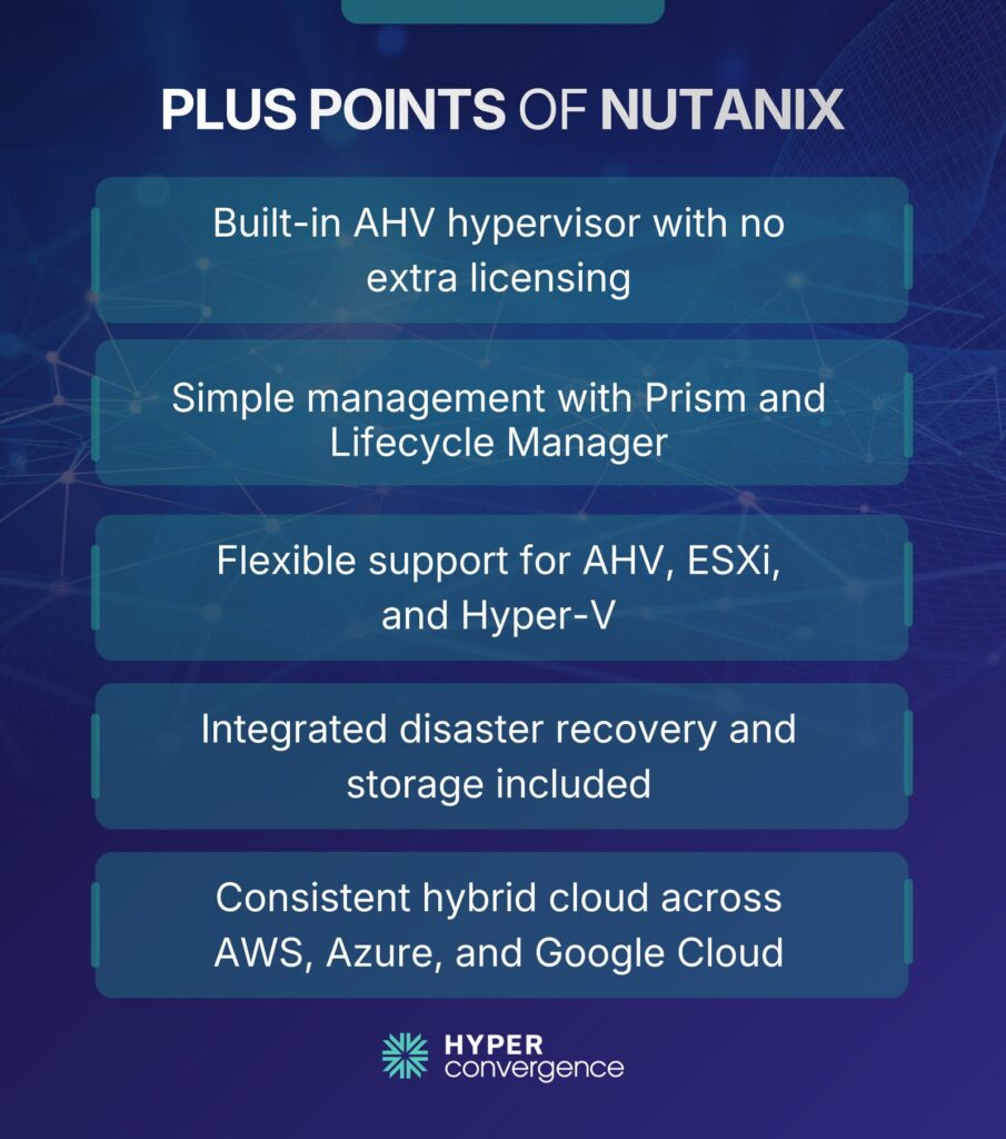 Plus Points of Nutanix